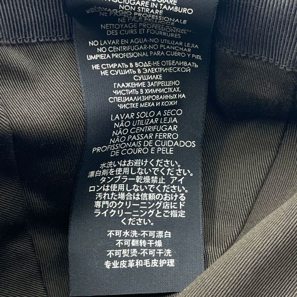 Gucci Hat Baseball Cap Leather GG Logo Blawan Men's Size XL - Picture 10 of 12